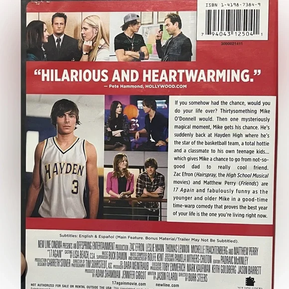 17 Again (DVD) Zac Efron Movie - White & Red Cover - Picture 5 of 5